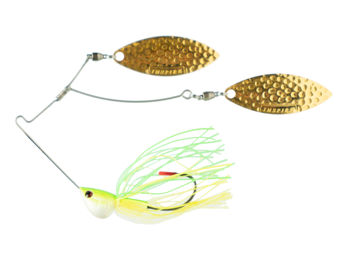 Spinnerbait Evergreen Double Swirl 3/8 oz col. 103 Lime Chart