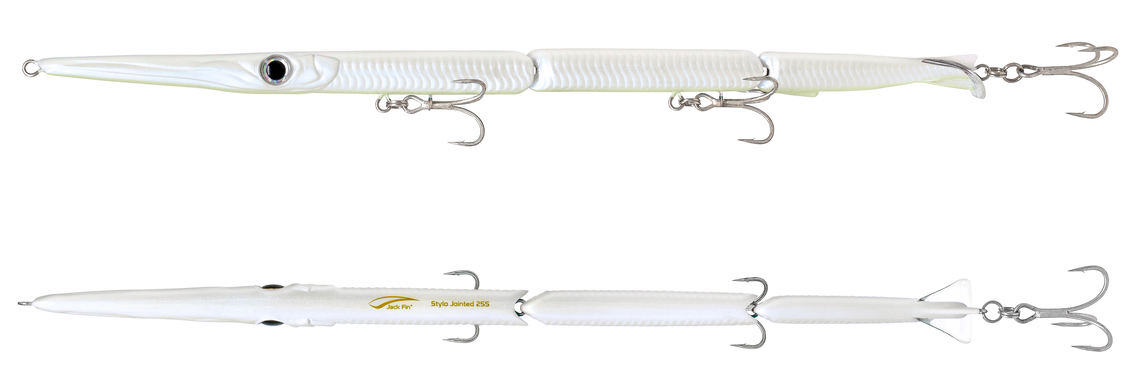 Needlefish Swimbait Jack Fin Stylo Jointed 255 col. 05 Wht Glw Belly