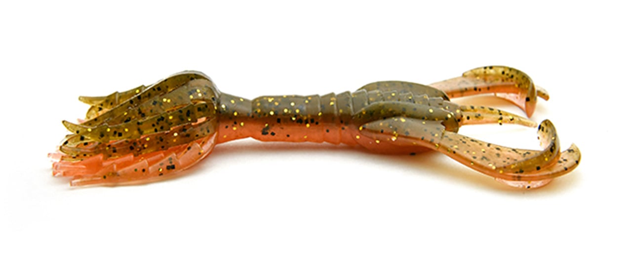 Chunk Craw Keitech Hyper Spider 3.2” col. 520 Grn Pmpkin Orange Gold